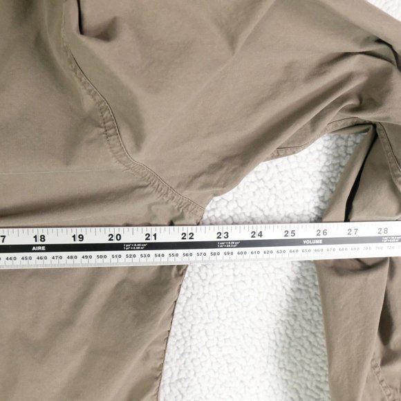 7 Diamonds Shirt Mens Large Brown Button Up Safari Pockets Outdoor Stretch - Picture 7 of 12